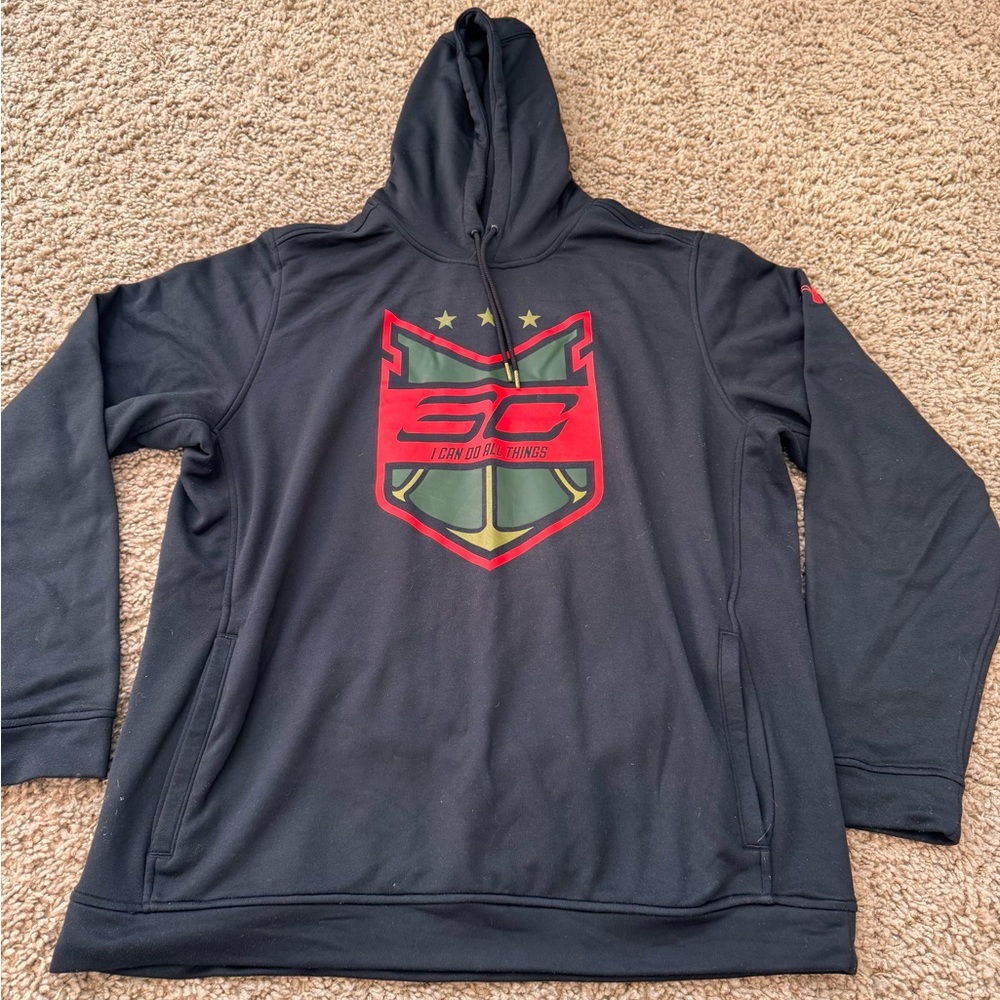 Under Armour Stephen Curry Hoodie Mens Sz 3XL Black